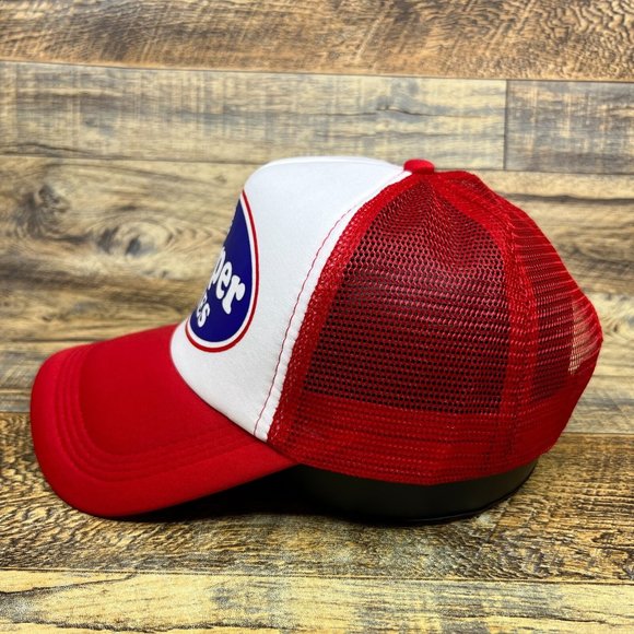 Cooper Tires Mens Trucker Hat Red Snapback Automobile Motorcycle Racing Cap - Picture 4 of 8